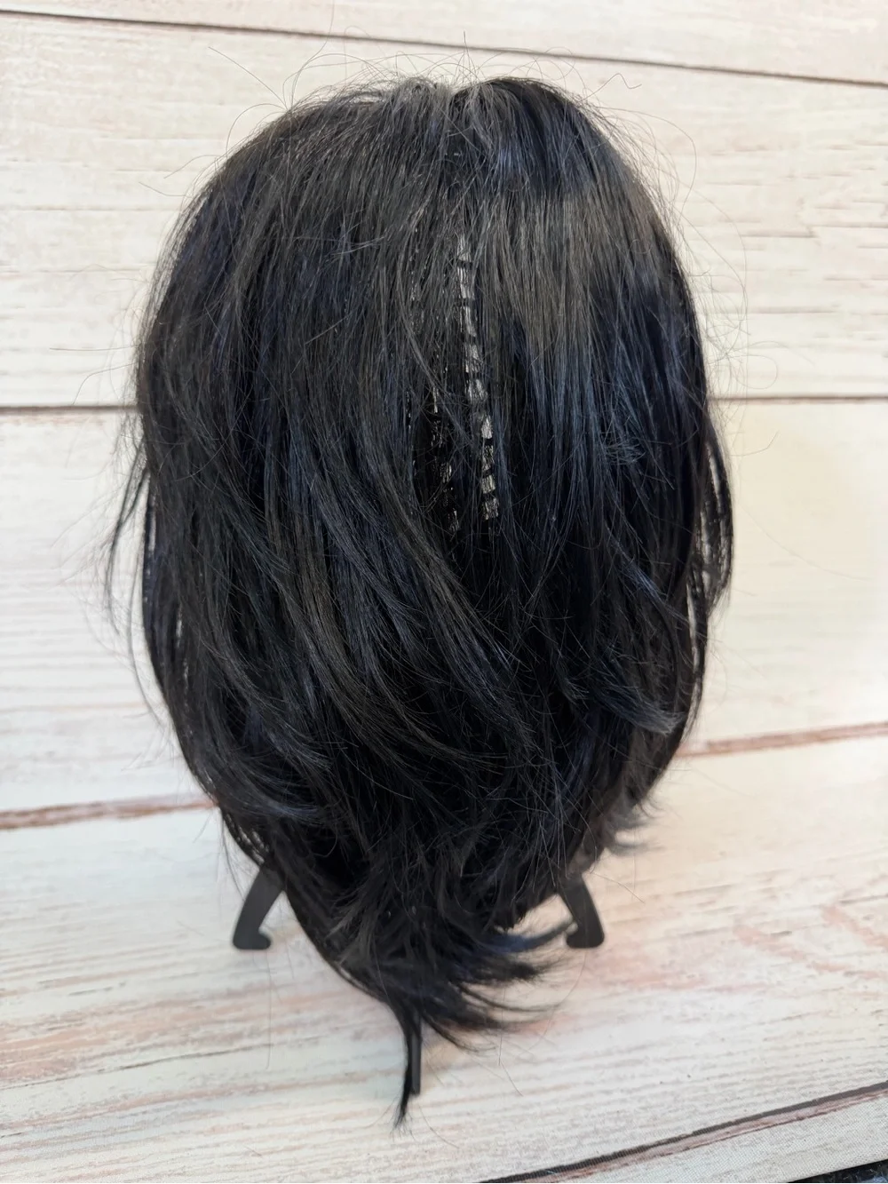 Black Costume Wig - Natural-Look